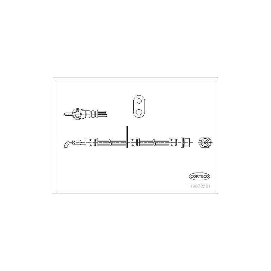 Corteco 19032581 Brake Hose For Toyota Yaris | ML Performance UK