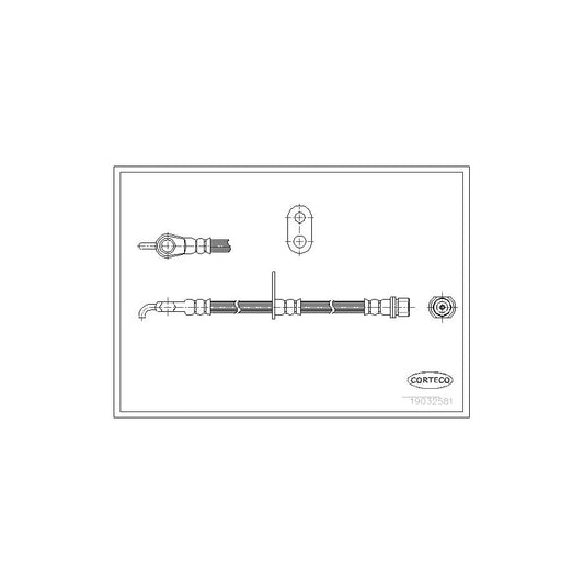 Corteco 19032581 Brake Hose For Toyota Yaris | ML Performance UK