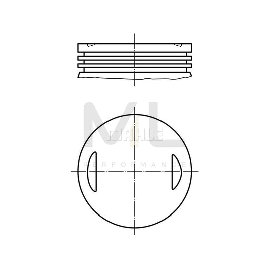 MAHLE ORIGINAL 008 66 00 Piston 84,0 mm | ML Performance Car Parts