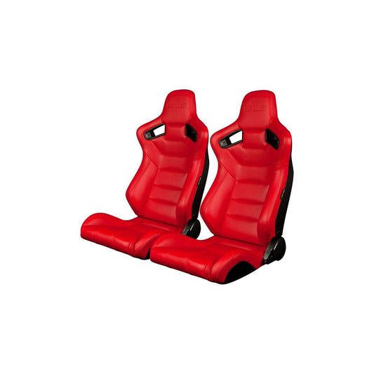 BRAUM Elite Series Racing Seats (Red) – Pair | ML Performance UK Car Parts