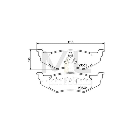 Brembo P 11 010 Brake Pad Set Excl. Wear Warning Contact | ML Performance Car Parts