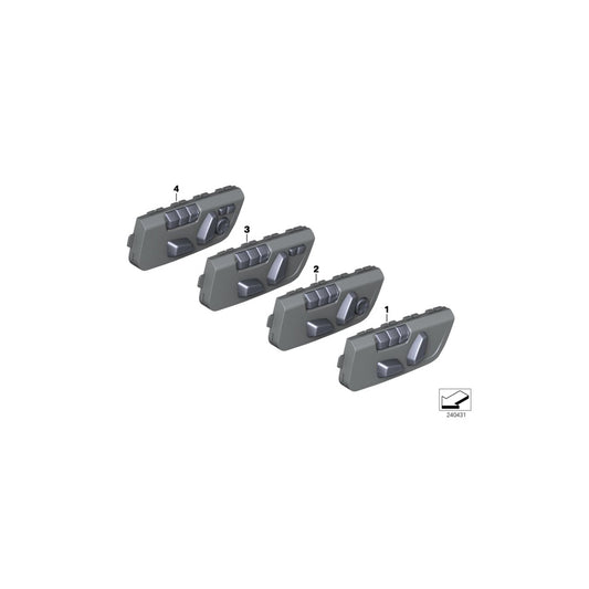 Genuine BMW 61319359830 F46 F20 F21 Switch, Power Seat Memory (Inc. 320i, 116i & Hybrid 3) | ML Performance UK