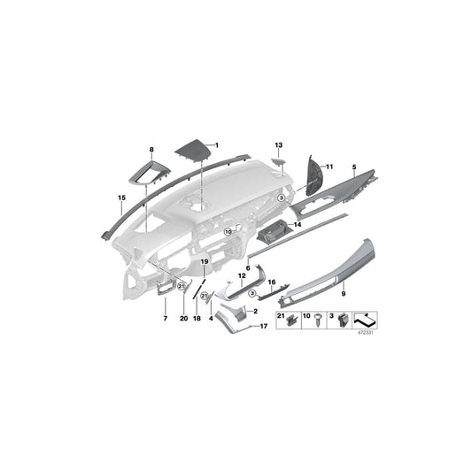 Genuine BMW 51459280790 M F16 Blanking Plate, Left (Inc. X6 50iX 4.0, X5 40eX & X5 M) | ML Performance UK Car Parts