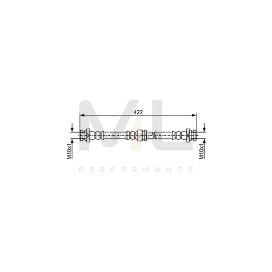 BOSCH 1 987 481 961 Brake Hose 400mm | ML Performance Car Parts