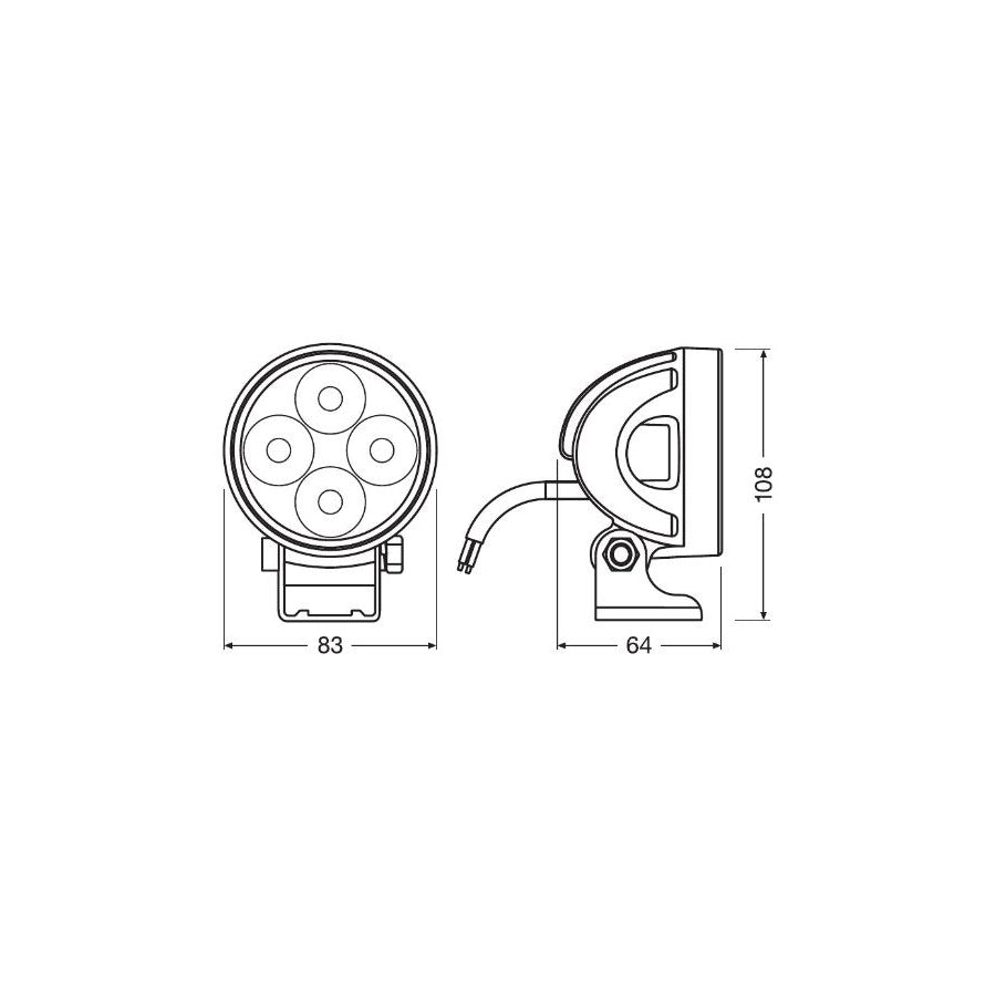 OSRAM  Ledriving Driving Lights Value Series Leddl119 Wd Spotlight