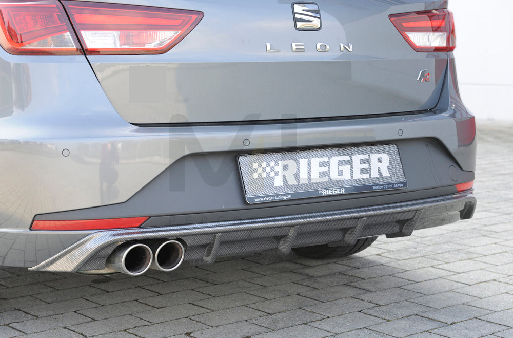 Rieger 00099284 SEAT 5F Leon FR Rear Diffuser 2 | ML Performance UK Car Parts