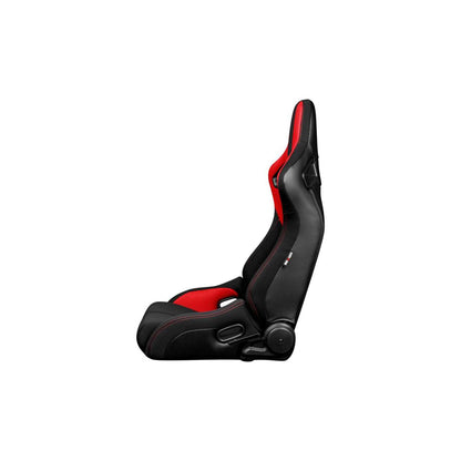 BRAUM Elite-R Series Racing Seats ( Black & Red Cloth ) – Pair