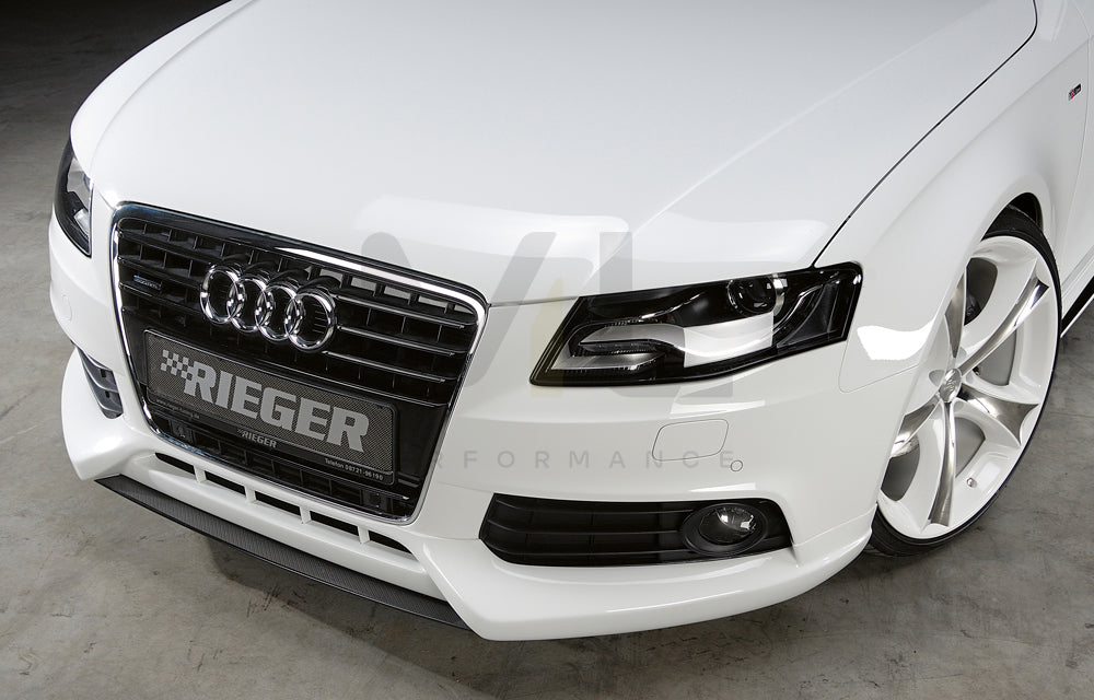 Rieger 00055501 Audi B8 B81 A4 Front Splitter 3 | ML Performance UK Car Parts