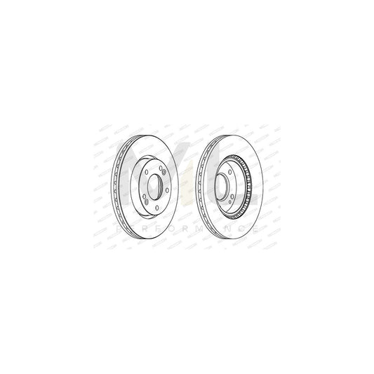FERODO PREMIER DDF1619C Brake Disc Vented, Coated, without bolts/screws | ML Performance Car Parts