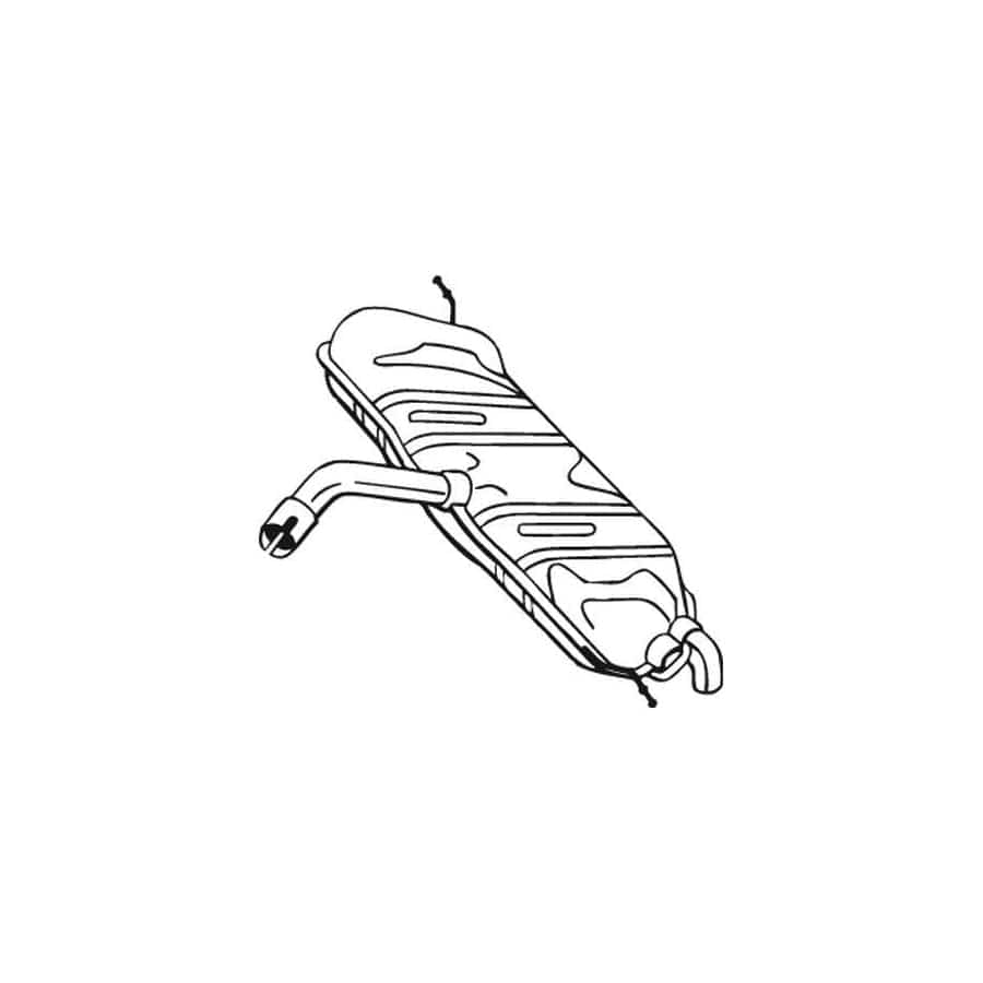 Bosal 233-583 Rear Silencer For Vw Touran I (1T1, 1T2)