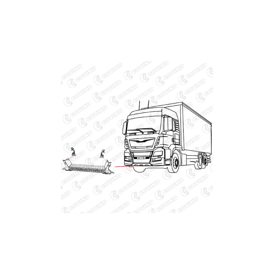 Covind Ts2/136 Mounting Bracket, Bumper | ML Performance UK