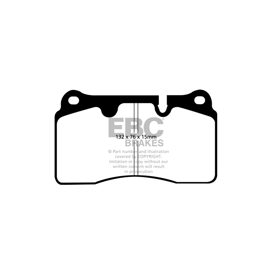 EBC DP31908C Renault Megane Mk3 Redstuff Front Brake Pads - Girling/TRW/Bosch Caliper 2 | ML Performance UK Car Parts