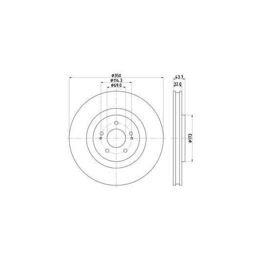 Hella 8FH 351 333-044 Heater Matrix