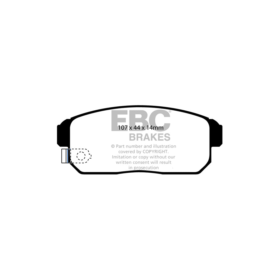 EBC DP51691NDX Mazda Suzuki Bluestuff NDX Rear Brake Pads  2 | ML Performance UK Car Parts