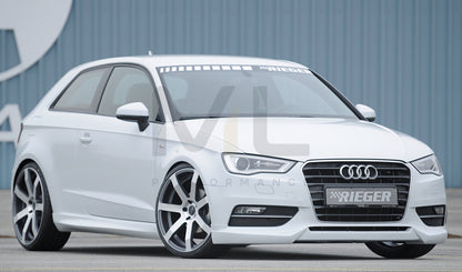 Rieger 00056780 Audi 8V A3 Front Splitter 4 | ML Performance UK Car Parts