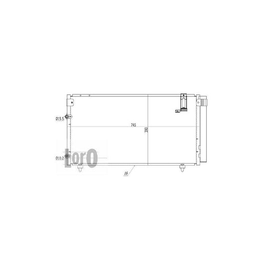 Abakus 0510160031 Air Conditioning Condenser For Toyota Avensis Verso (M2) | ML Performance UK