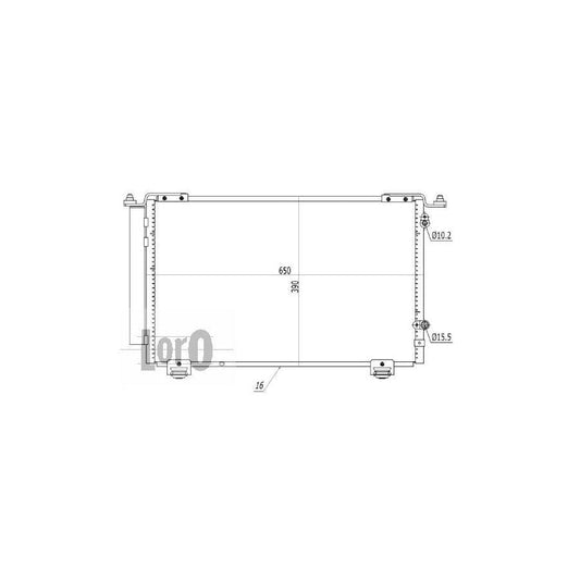 Abakus 0510160030 Air Conditioning Condenser For Toyota Avensis | ML Performance UK