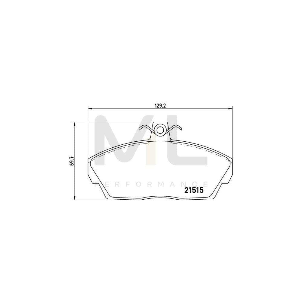 Brembo P 44 010 Brake Pad Set For Land Rover Freelander Excl. Wear Warning Contact, With Brake Caliper Screws | ML Performance Car Parts