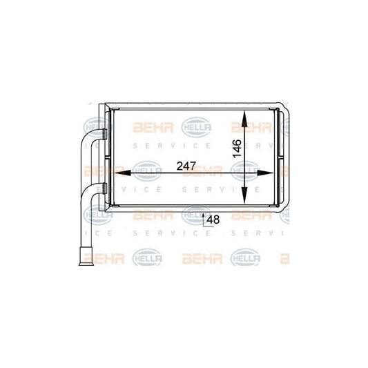 Hella 8FH 351 333-031 Heater Matrix