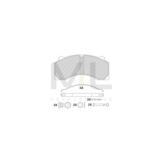 Ferodo Premier Fdb1951 Brake Pad Set Not Prepared For Wear Indicator, With Piston Clip | ML Performance Car Parts
