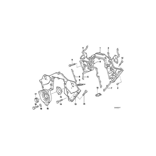 Genuine BMW 07119919713 E38 E32 E31 Fillister-Head Screw M6X16-8.8-ZNS (Inc. 850Ci, 750iL & 850CSi) | ML Performance UK Car Parts