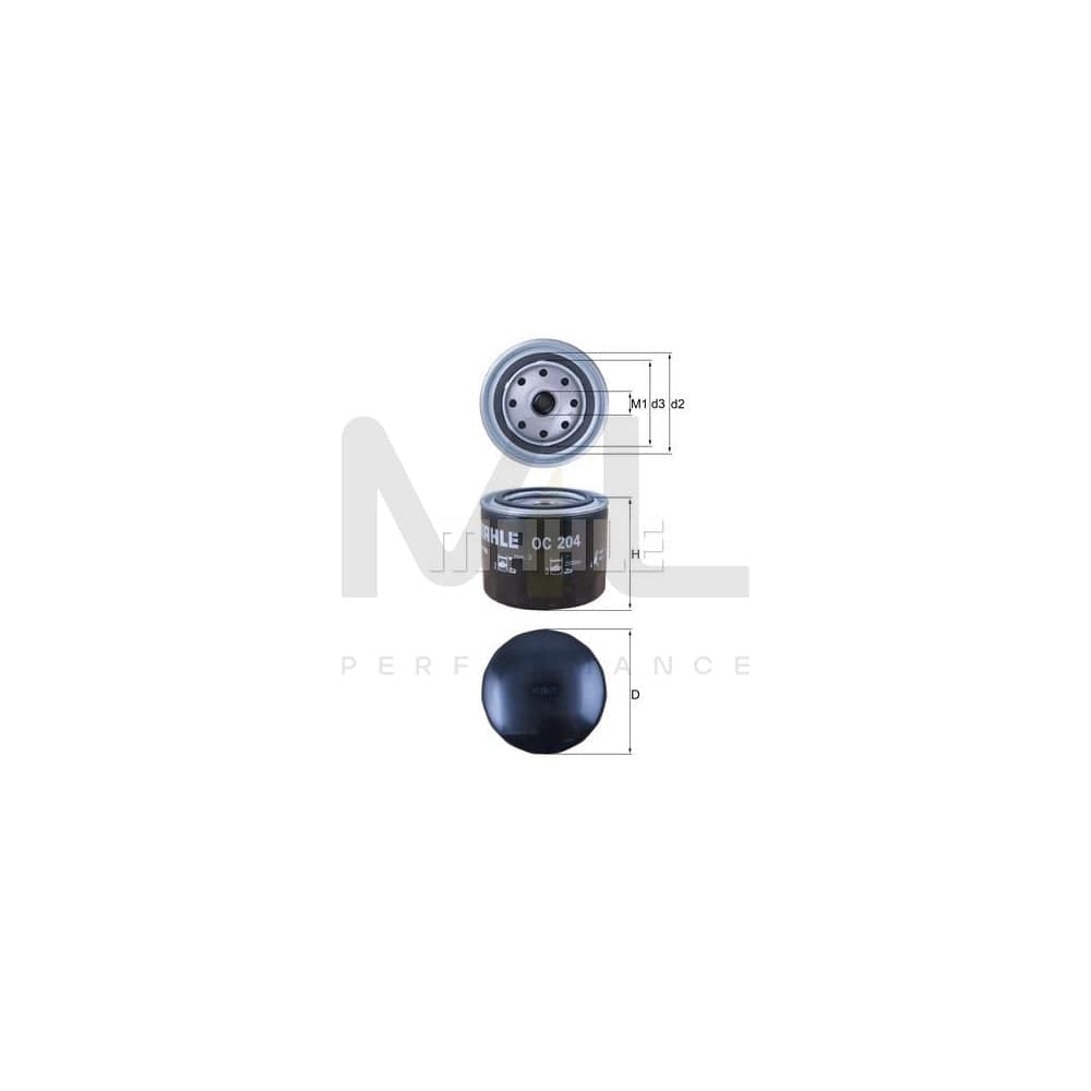 MAHLE ORIGINAL OC 34 Oil Filter Spin-on Filter | ML Performance Car Parts