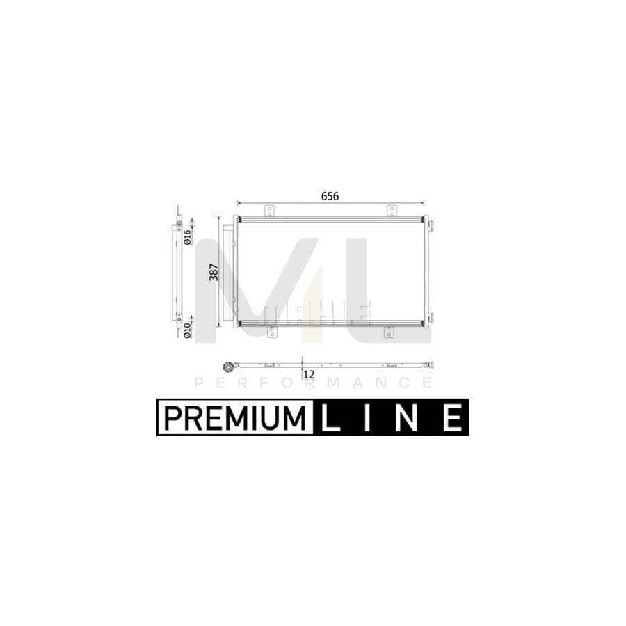 MAHLE ORIGINAL AC 70 000P Air conditioning condenser with dryer | ML Performance Car Parts