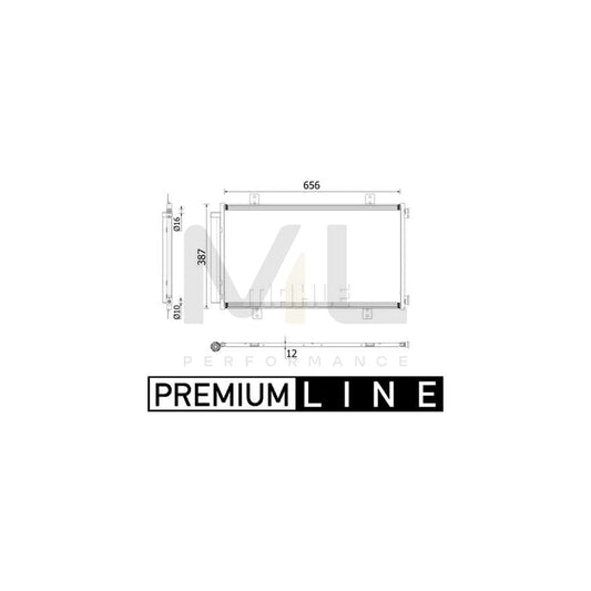 MAHLE ORIGINAL AC 70 000P Air conditioning condenser with dryer | ML Performance Car Parts