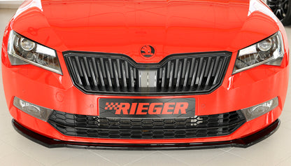 Rieger 00088149 Skoda 3T 3V Superb III Front Splitter 5 | ML Performance UK Car Parts