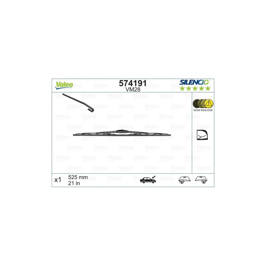Valeo Silencio Performance 574191 Wiper Blade | ML Performance UK Car Parts