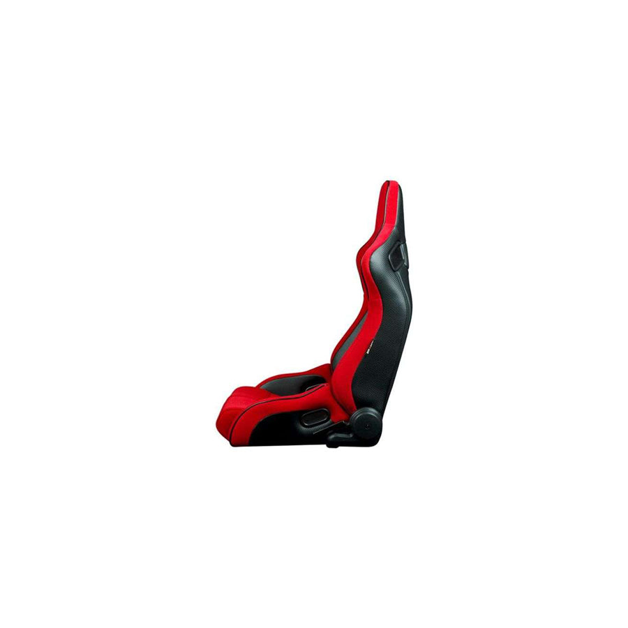 BRAUM Elite-R Series Sport Reclinable Seats (Red Cloth Black Trim) – Priced Per Pair