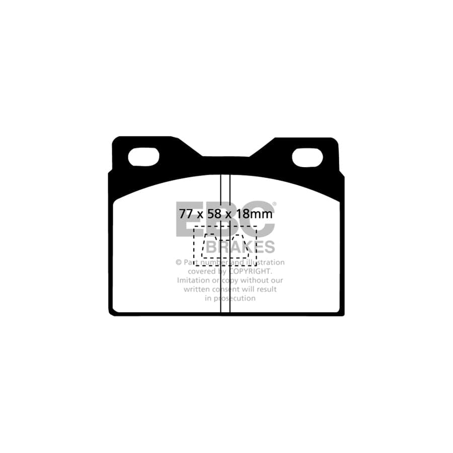 EBC PDKF1608 Porsche 924 Ultimax Front Brake Pad & Plain Disc Kit - ATE Caliper 2 | ML Performance UK Car Parts