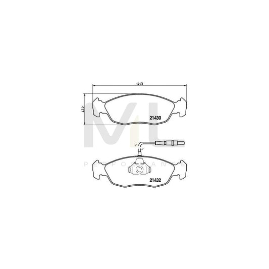 Brembo P 61 054 Brake Pad Set | ML Performance Car Parts