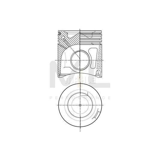 MAHLE ORIGINAL 007 PI 00150 000 Piston 88 mm, with cooling duct, with piston ring carrier | ML Performance Car Parts