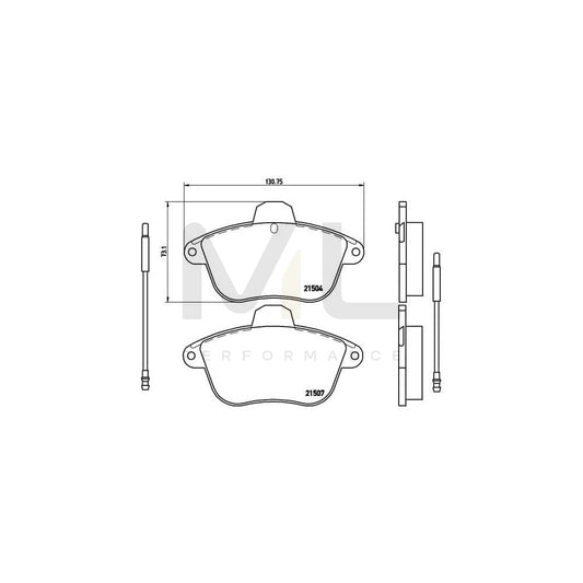 Brembo P 61 046 Brake Pad Set | ML Performance Car Parts