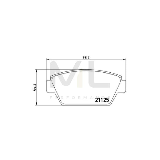 Brembo P 54 010 Brake Pad Set Excl. Wear Warning Contact | ML Performance Car Parts
