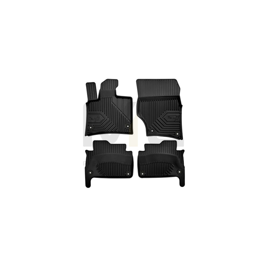 FROGUM Tailored 77407442 Floor mat set for AUDI Q7 (4LB) Elastomer, Front and Rear, Quantity: 4, Black | ML Performance Car Parts