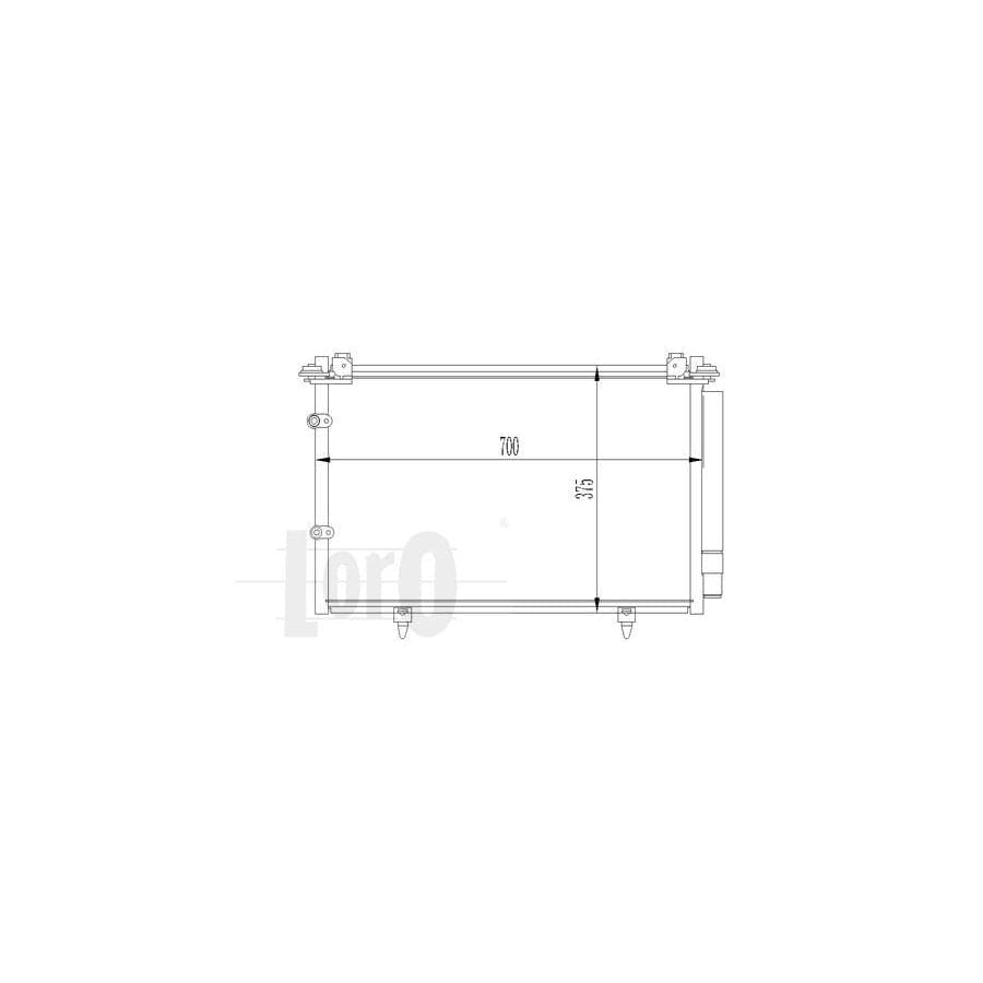 Abakus 0510160024 Air Conditioning Condenser For Toyota Camry V Saloon (_V3_) | ML Performance UK