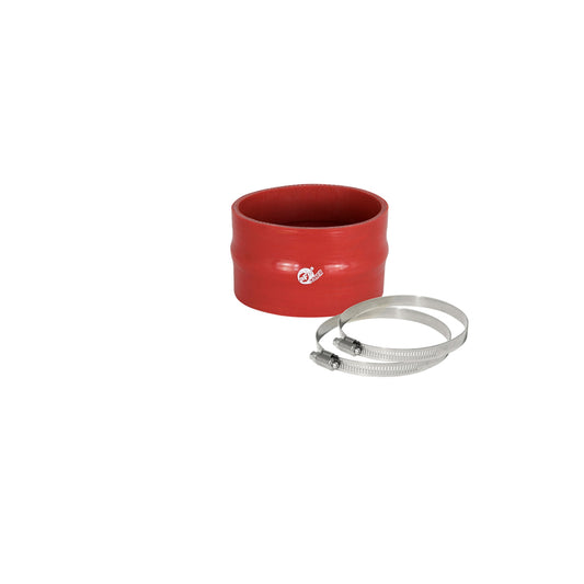  aFe 59-00060 (3-1/2 IN ID x 2-1/4 IN L) Straight Coupler w/ Hump - Red Replacement Coupling Kit  | ML Performance UK Car Parts