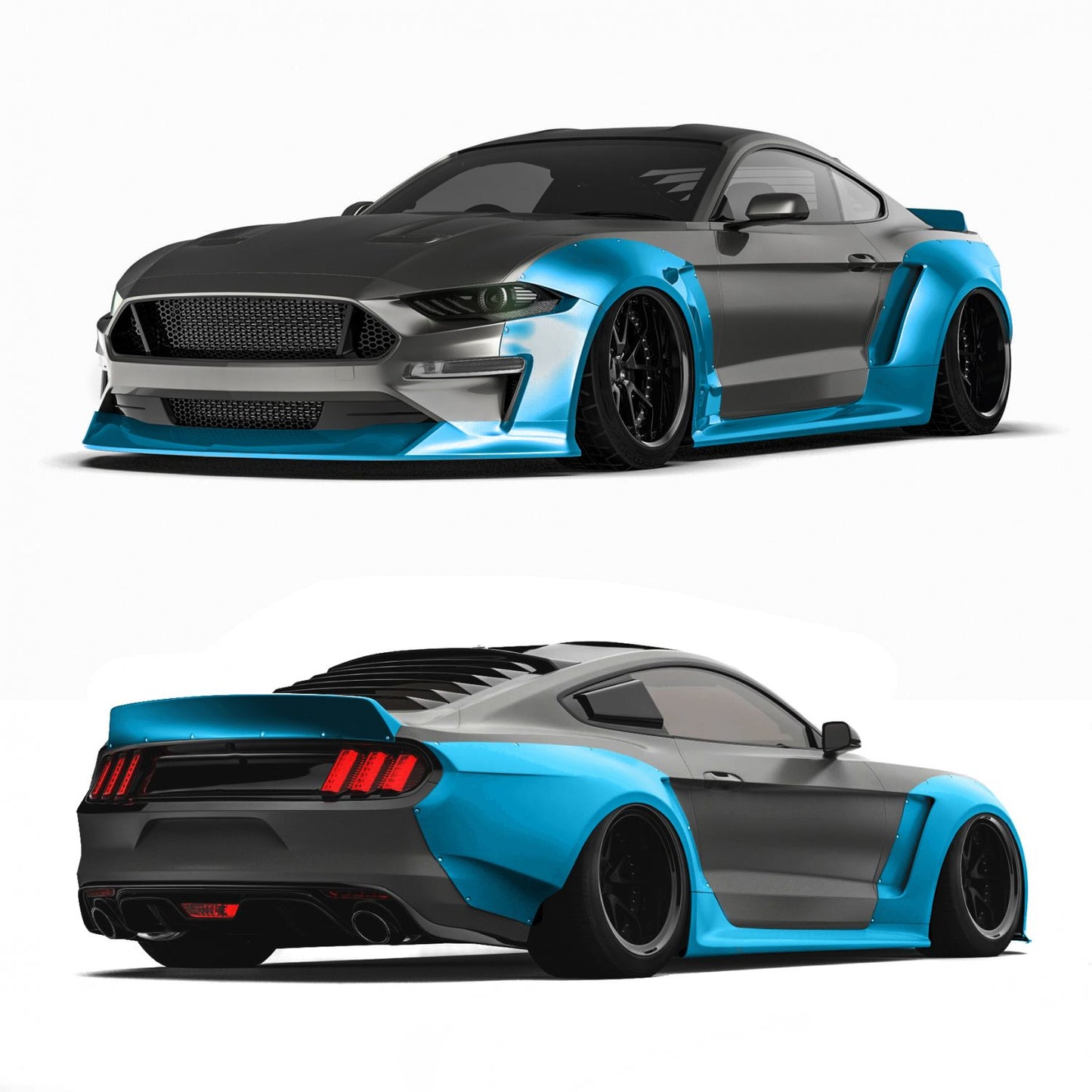 Clinched 2018 Ford Mustang Widebody Kit | ML Performance UK Car Parts