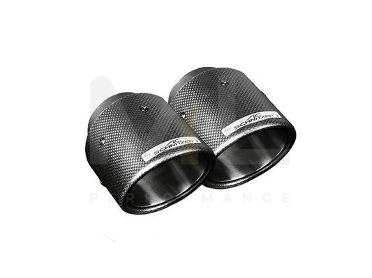 AC Schnitzer BMW G01 G02 102mm Sport Carbon Tailpipe Set (Inc. X3 30i, X3 M40ix, X4 30i & X4 M40ix) - ML Performance UK