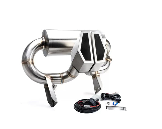 Agency Power AP-BRP-X3-170 Valvetronic Exhaust System Silver Tips Can-Am Maverick X3 Turbo 2017-2023 | ML Performance UK Car Parts