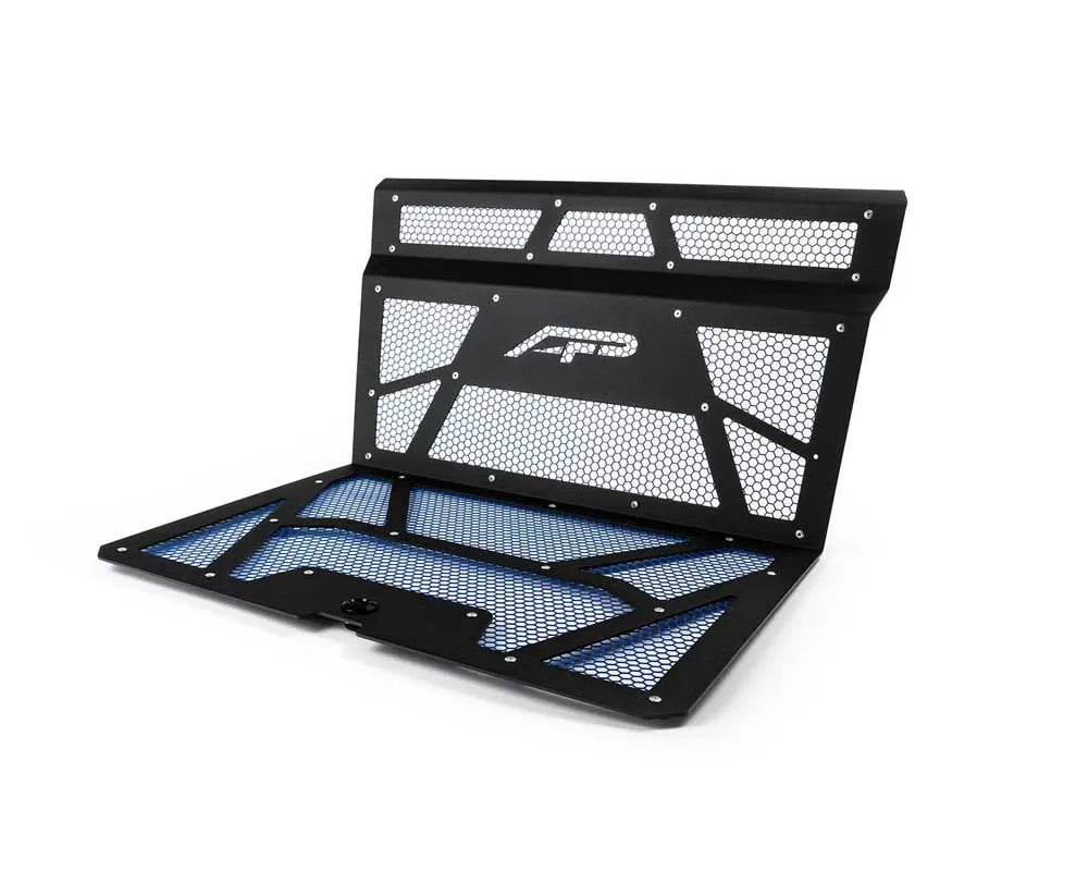 Agency Power AP-RZR-111-FMB-MBLU Vented Engine Cover Matte Black | Blue Polaris RZR XP 1000 | XP Turbo | ML Performance UK Car Parts