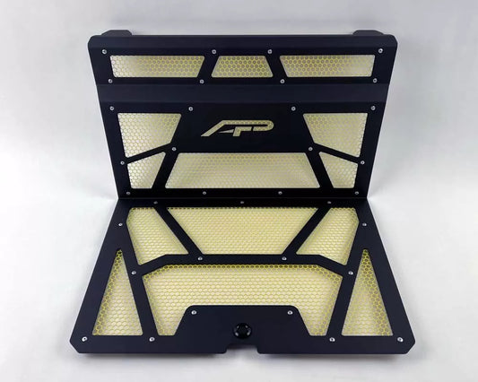 Agency Power AP-RZR-111-FMB-MYLW Vented Engine Cover Gloss Black | Yellow Polaris RZR XP 1000 | XP Turbo 2014-2018 | ML Performance UK Car Parts