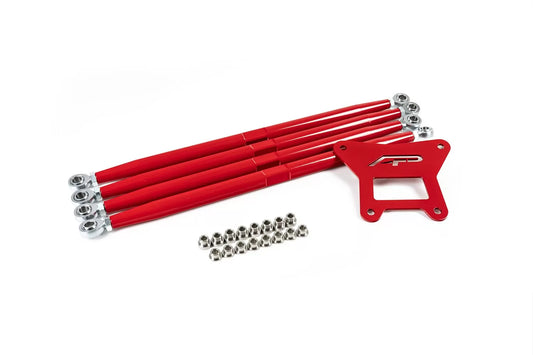 Agency Power AP-RZRTS-200-R Adjustable Rear Radius Arms Red Polaris RZR Turbo S 2018-2021 | ML Performance UK Car Parts