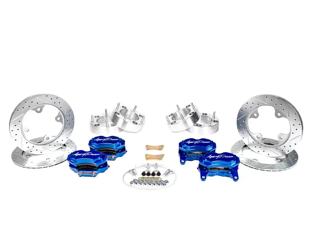 Agency Power AP-RZR-460-BLU Big Brake Kit Front and Rear Blue Ice Polaris RZR Turbo | ML Performance UK Car Parts