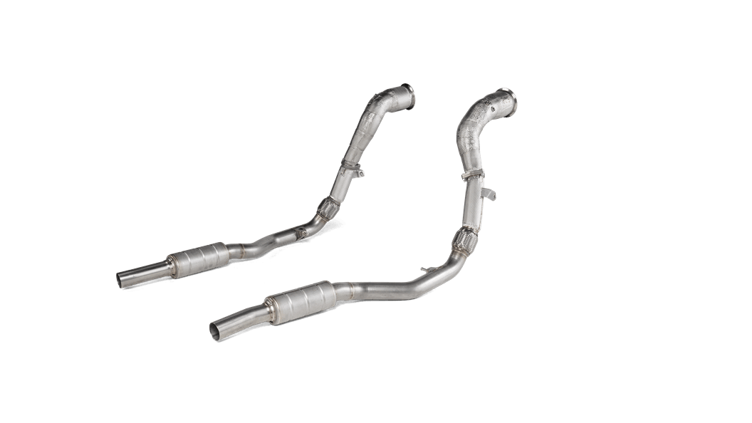 Akrapovic Audi 4M RS Q8  Stainless Steel Downpipe & Link Pipe - ML Performance UK