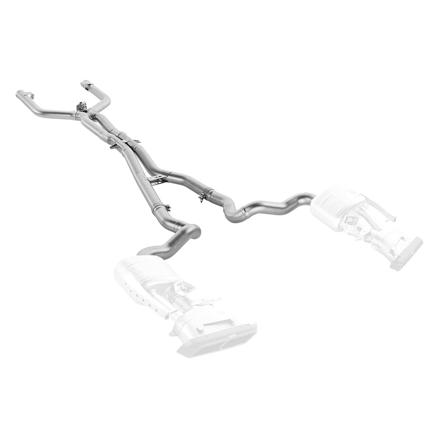 Akrapovic Mercedes-Benz W213 S213 C 63 AMG Evolution Line Titanium Link Pipe Set - ML Performance UK