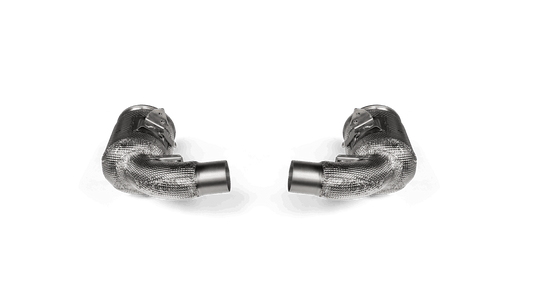 Akrapovič Porsche 992 911 Link Pipe Set w/ Cat (SS) (Turbo & Turbo S) - ML Performance UK