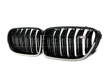 Basic Carbon BMW F10 Carbon Fibre Kidney Grille (Inc. 550i, M550dx & M5) - ML Performance UK